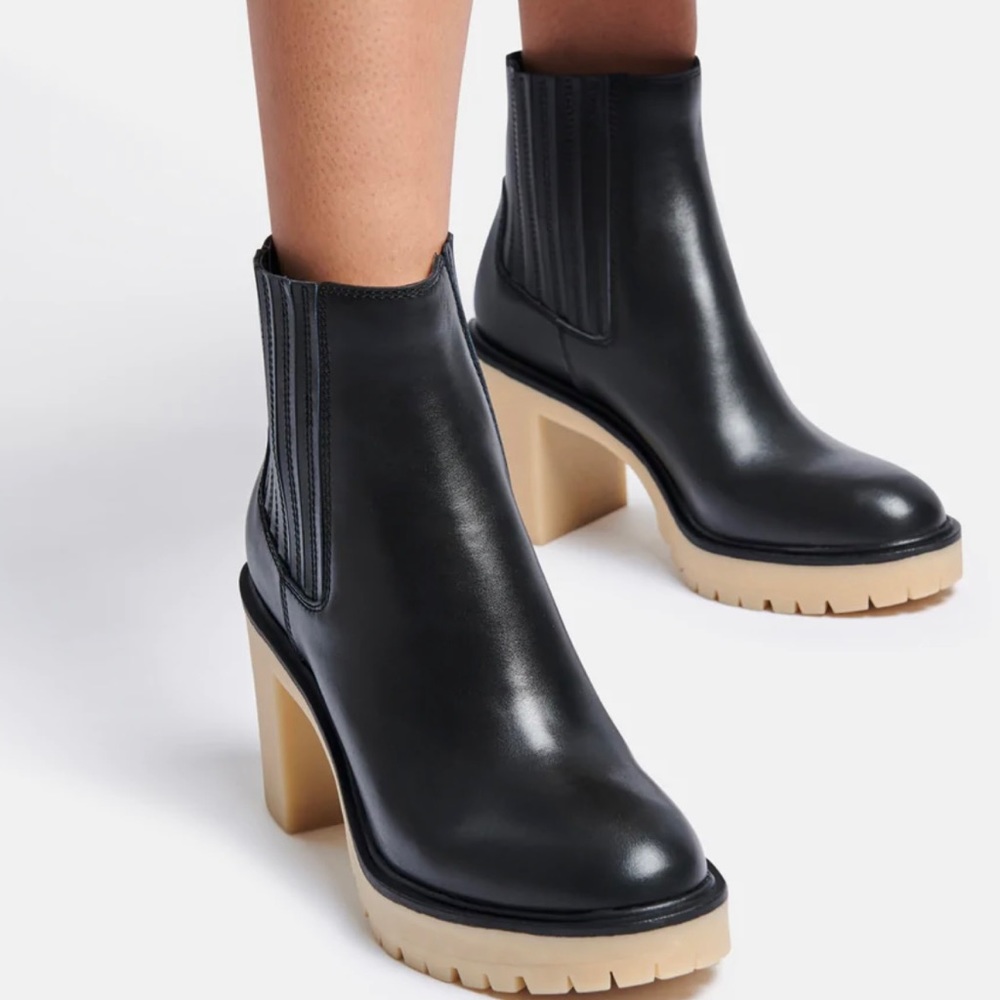 NEW dolce vita Caster H20 Leather Booties